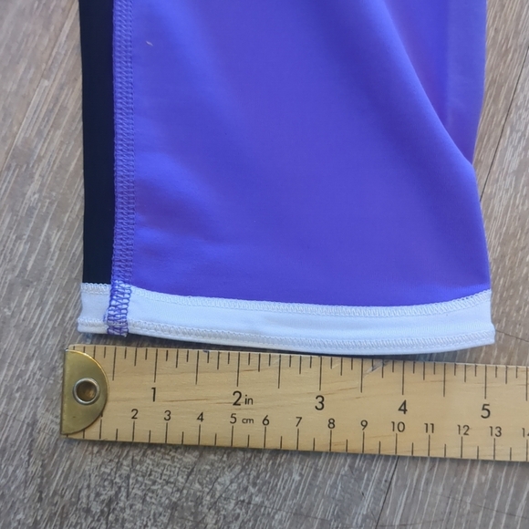 NWOT Lululemon Leggings Women's Size 8 Purple Cropped Ignite Athletic Yoga - Picture 7 of 7